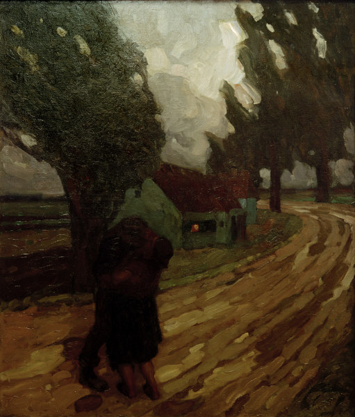 Herbststurm, 1912. od Leo Putz