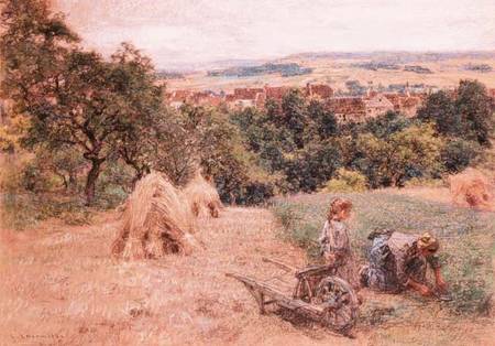 Cutting grass od Leon Augustin Lhermite