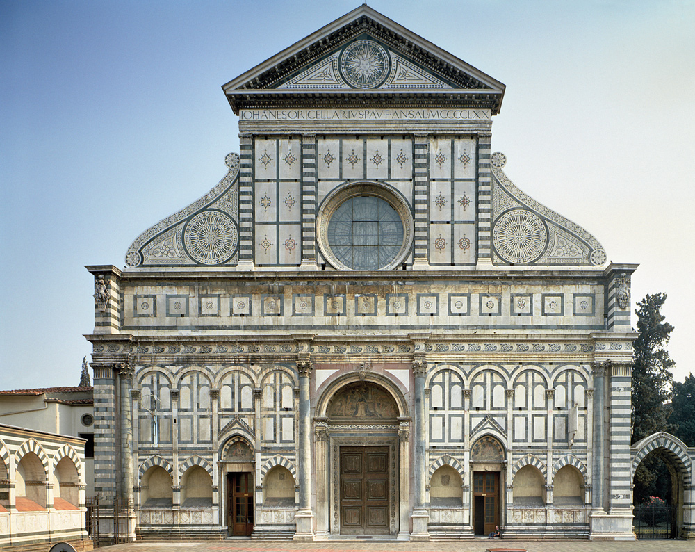 Fasáda Santa Maria Novella od Leon Battista Alberti