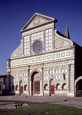 View of the facade, c.1456-70 (photo) od Leon Battista Alberti