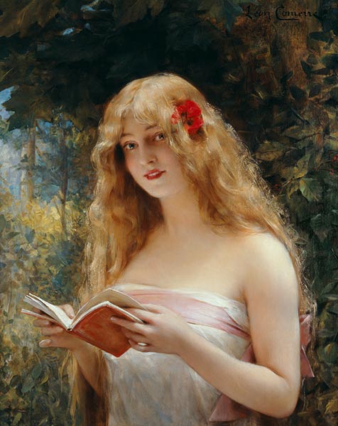 La Belle Liseuse (The Beautiful Reader) od Leon Francois Comerre