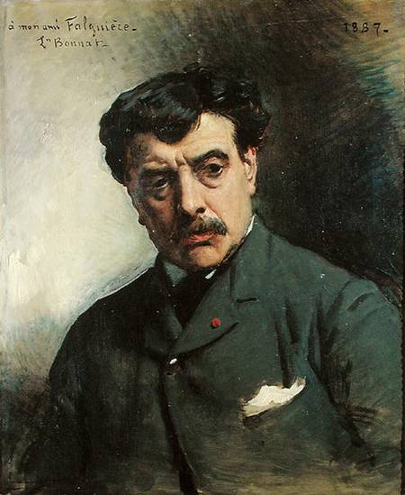 Portrait of Alexander Falguiere (1831-1900) od Leon Joseph Florentin Bonnat