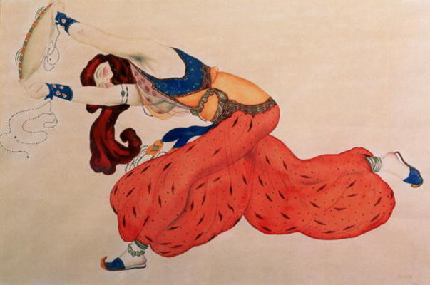 A Study for a figure of a dancer for Scheherazade od Leon Nikolajewitsch Bakst