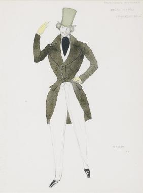 Costume design for the ballet Carnaval by R. Schumann