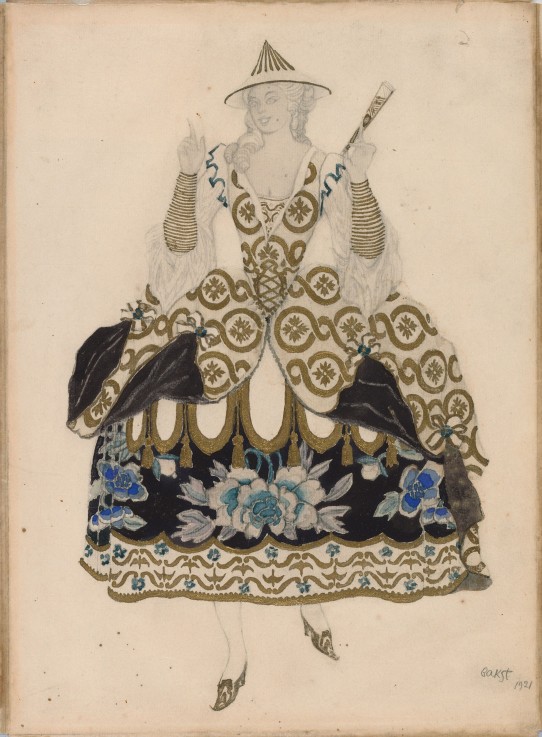 Costume design for the ballet Sleeping Beauty by P. Tchaikovsky od Leon Nikolajewitsch Bakst