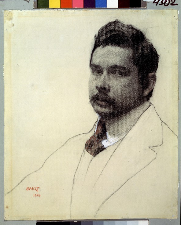 Portrait of the artist Konstantin Somov (1869-1939) od Leon Nikolajewitsch Bakst
