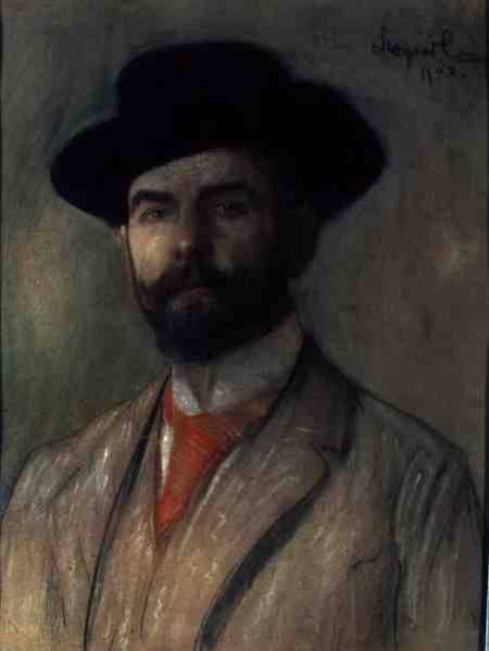 Portrait of Jerzy Warchalowski (1873-1939) od Leon Wyczolkowski