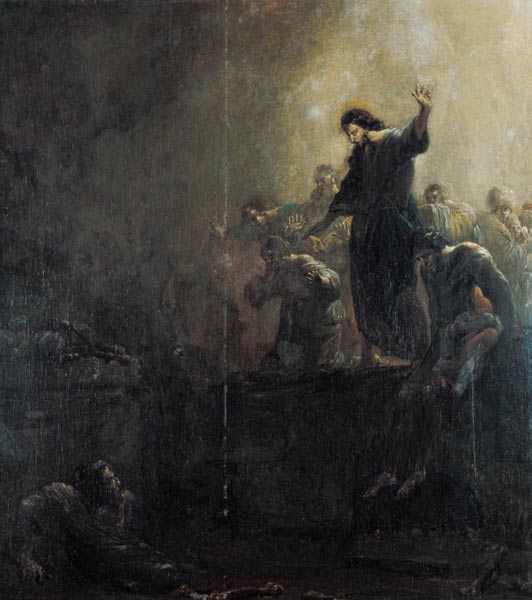 The Auferweckung of the Lazarus. od Leonard Bramer