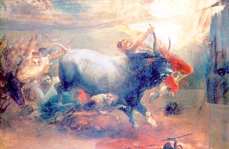The Bull Fight od Leonardo Alenza