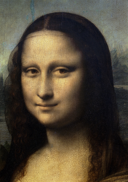 Detail of the Mona Lisa od Leonardo da Vinci