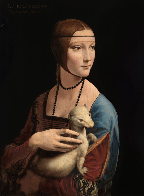 Lady with an Ermine (Cecelia Gallerani) od Leonardo da Vinci