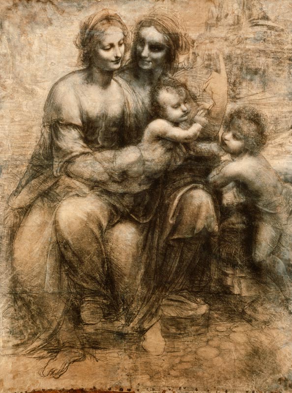 The virgin and child with the saint's Anne and the saint's John, the baptist od Leonardo da Vinci