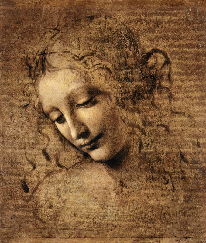 Head of a woman od Leonardo da Vinci