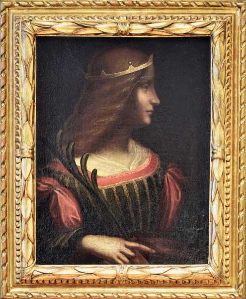 Portrait of Isabella d'Este od Leonardo da Vinci