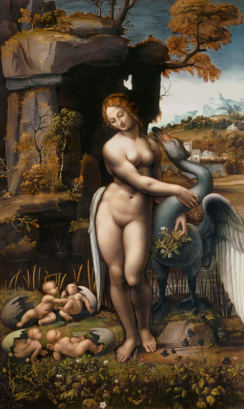 Leda with the swan od Leonardo da Vinci