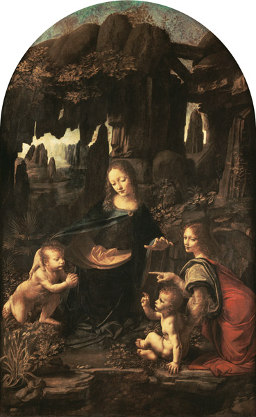 Madonna in the rock grotto (first setting) od Leonardo da Vinci