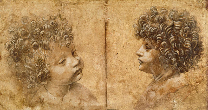 Study of a child's head od Leonardo da Vinci