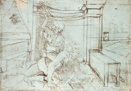 Aristotle and Phyllis (or Campaspe) od Leonardo da Vinci