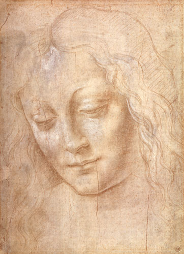 Head of a woman od Leonardo da Vinci