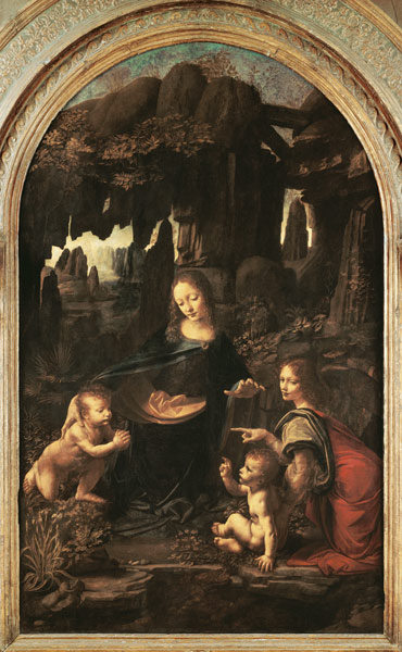 Madonna in the rock grotto (first setting) od Leonardo da Vinci