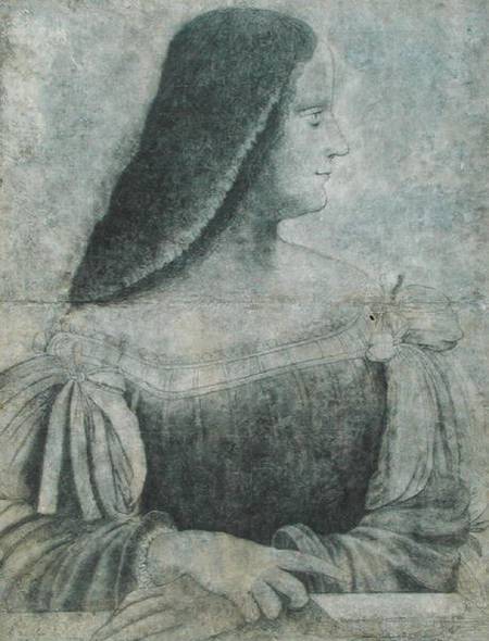 Portrait of Isabella d'Este (1474-1539) od Leonardo da Vinci