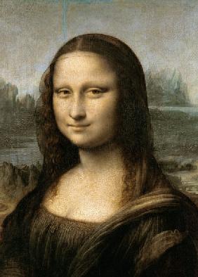 Detail of the Mona Lisa, c.1503-6