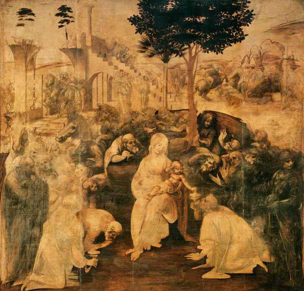 Adoration of the Magi od Leonardo da Vinci