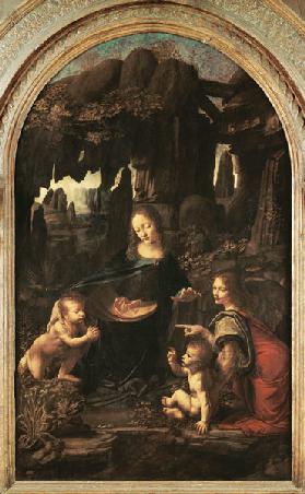 Madonna in the rock grotto (first setting)