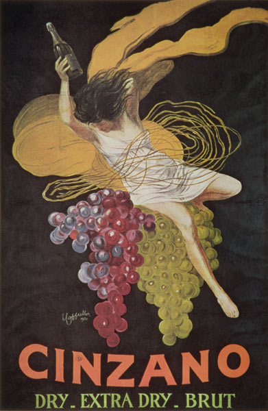 Poster advertising 'Cinzano' od Leonetto Cappiello