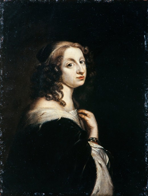 Portrait of Queen Christina of Sweden (1626-1689) od Leonhard Beck