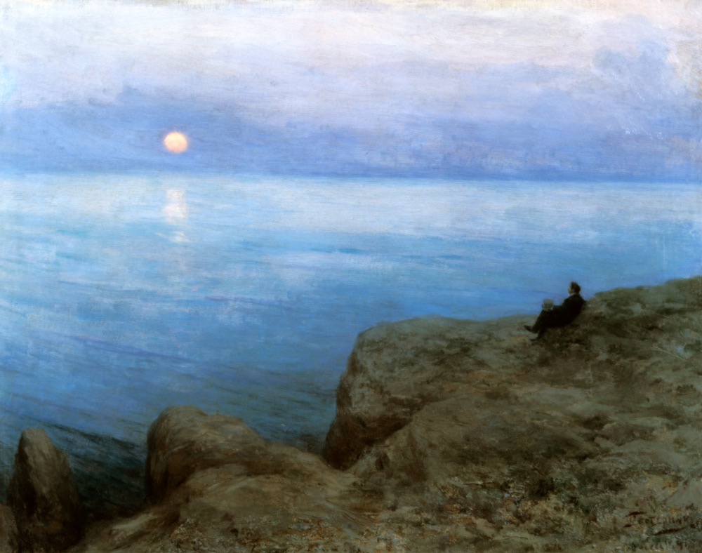 The poet Alexander Pushkin at the seashore od Leonid Ossipowitsch Pasternak