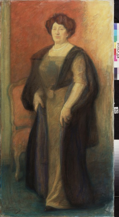 Portrait of Anna Vysotskaya od Leonid Ossipowitsch Pasternak