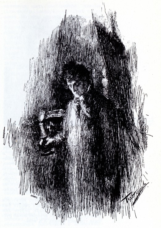 Illustration to drama "The Masquerade" by M. Lermontov od Leonid Ossipowitsch Pasternak