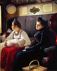 In the railroad coupé. od Leonid Ossipowitsch Pasternak