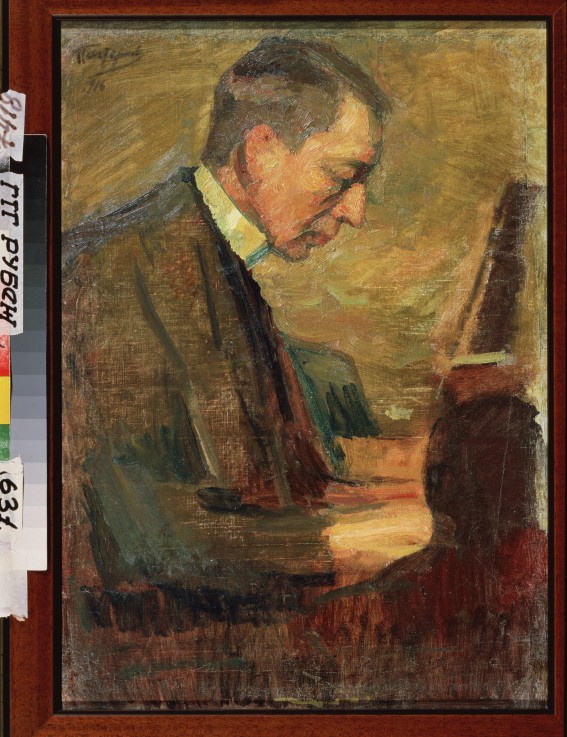 Portrait of the composer Sergei Rakhmaninov (1873-1943) od Leonid Ossipowitsch Pasternak