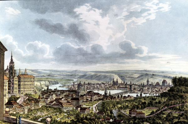 View of Prague od Leopold Peucker(t)
