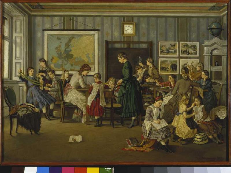 Girl boarding school. od Leopold Schauer