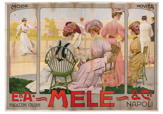 Advertising poster for the Mele Department Store of Naples od Leopoldo Metlicovitz
