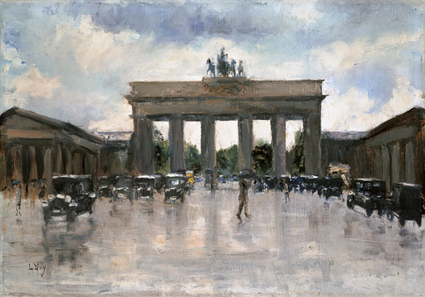 The Brandenburger gate in Berlin od Lesser Ury