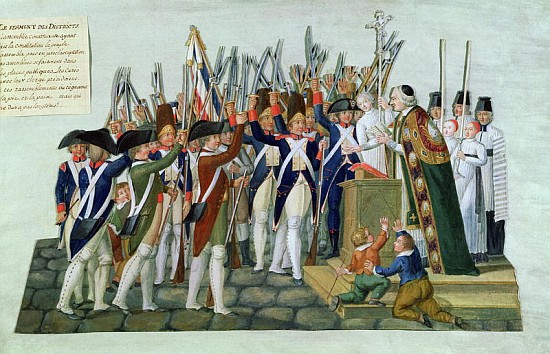 Oath of the Districts, February 1790 od Lesueur Brothers