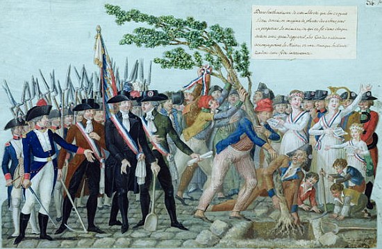 The Planting of a Tree of Liberty, c.1789 od Lesueur Brothers