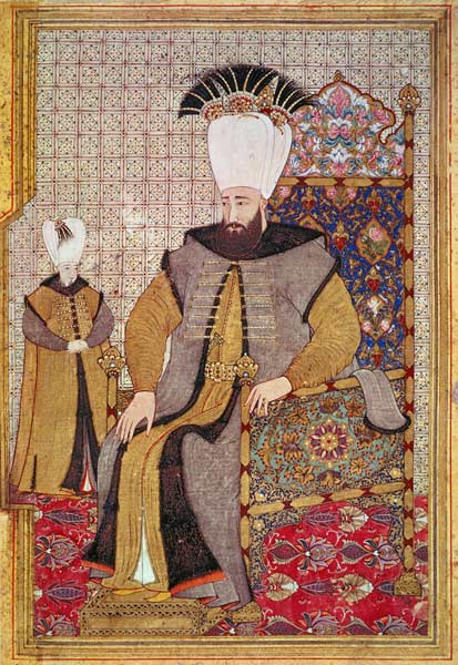 Sultan Ahmet III (1673-1736) and the heir to the throne od Levni