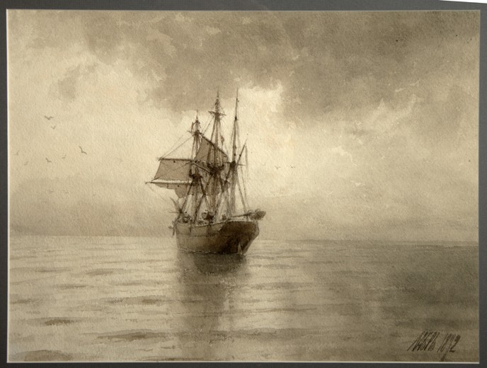 Sailing ship od Lew Felixowitsch Lagorio