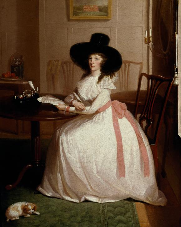 A portrait of Elizabeth Maria Chevallier od Lewis Vaslet