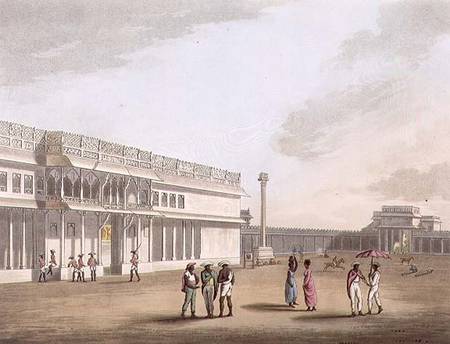 The Square and Entrance into Tippoo's Palace, Bangalore, plate 12 from 'Pictorial Scenery in the Kin od Lieutenant James Hunter