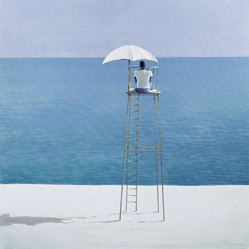 Beach guard, 2004 (acrylic on canvas)  od Lincoln  Seligman