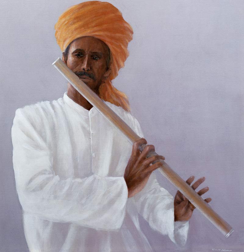 Flute Player (oil on canvas)  od Lincoln  Seligman
