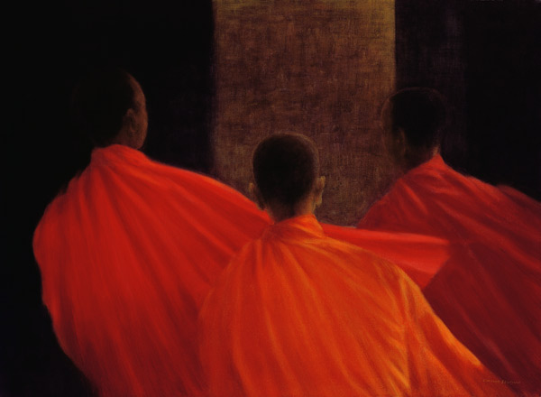 Four Monks (oil on canvas)  od Lincoln  Seligman