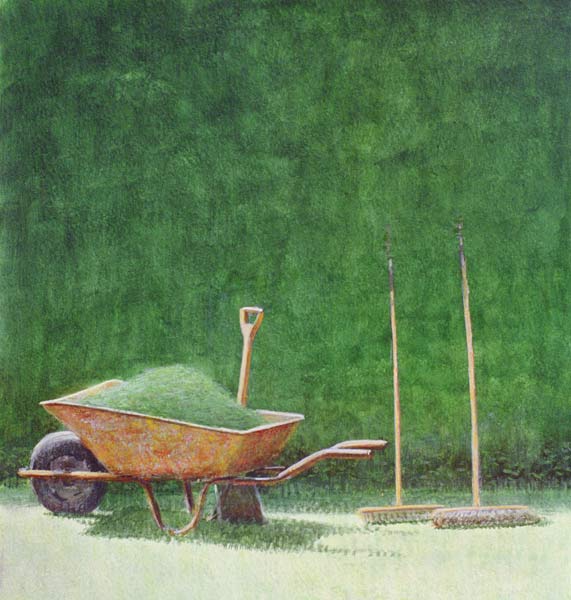 Gardening Still Life, 1985 (acrylic on paper)  od Lincoln  Seligman