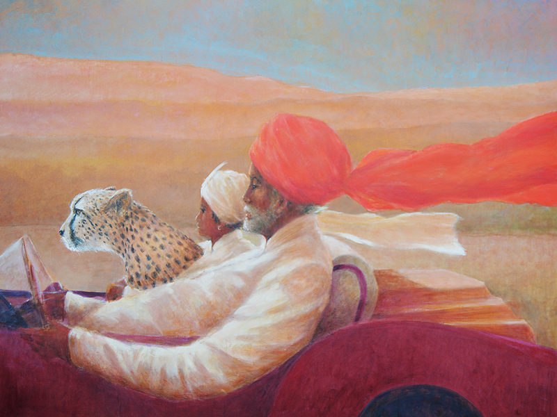 Maharaja, Boy and Cheetah 1 od Lincoln  Seligman